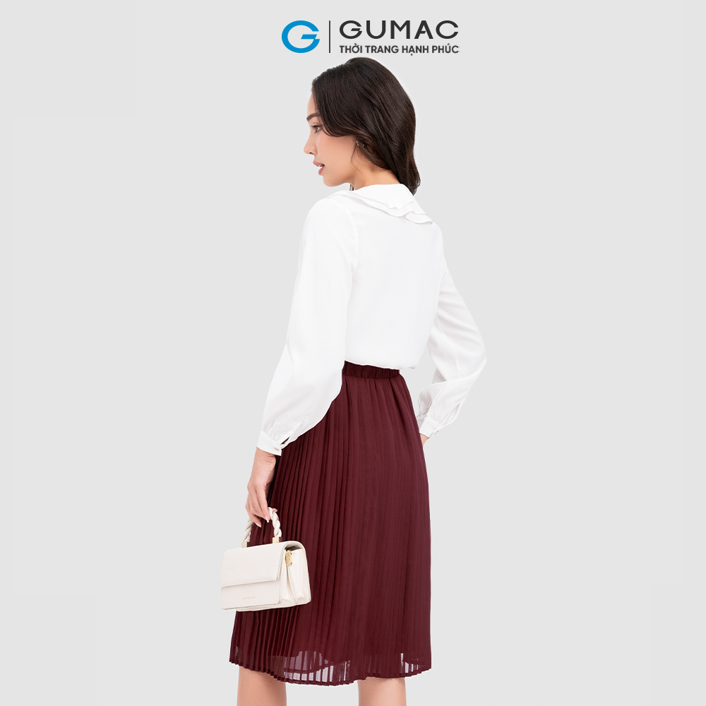Áo sơ mi bâu tầng thời trang GUMAC AC12061