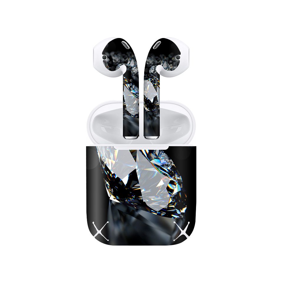 Miếng dán skin chống bẩn cho tai nghe AirPods in hình thiết kế - atk300 (bản không dây 1 và 2)