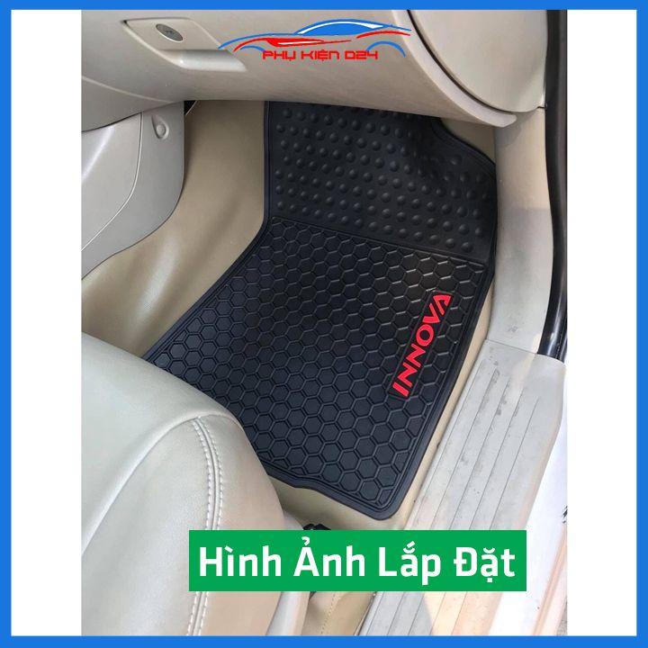Lót sàn ô tô cao su Innova 2017-2018-2019-2020-2021-2022 không mùi chống trơn trượt