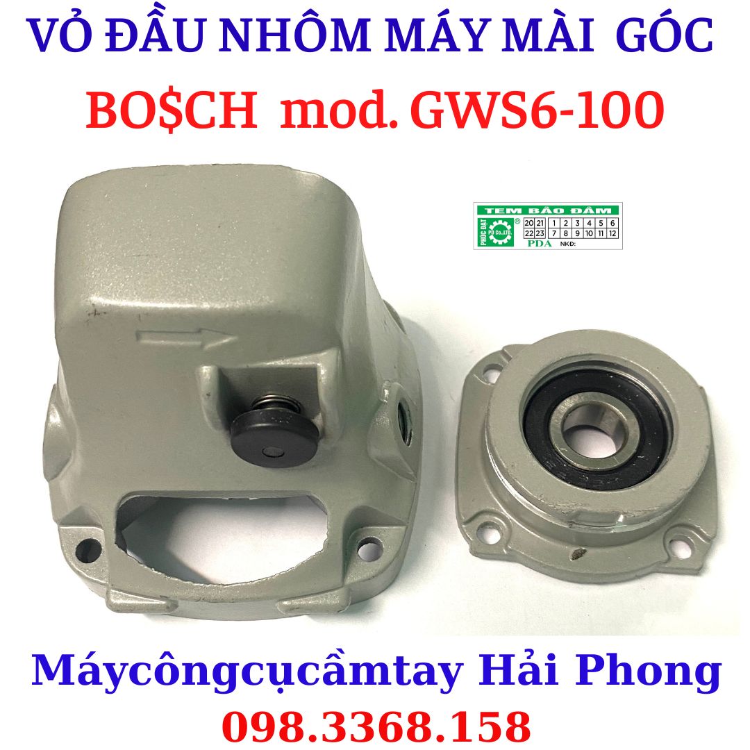 Vỏ đầu nhôm máy mài bao gồm cả ổ vòng bi thay thế cho 'BO$CH' mod. 'GWS6-100' , DCA mod. ASM3-03-100A , Dong Cheng mod. DSM03-100A