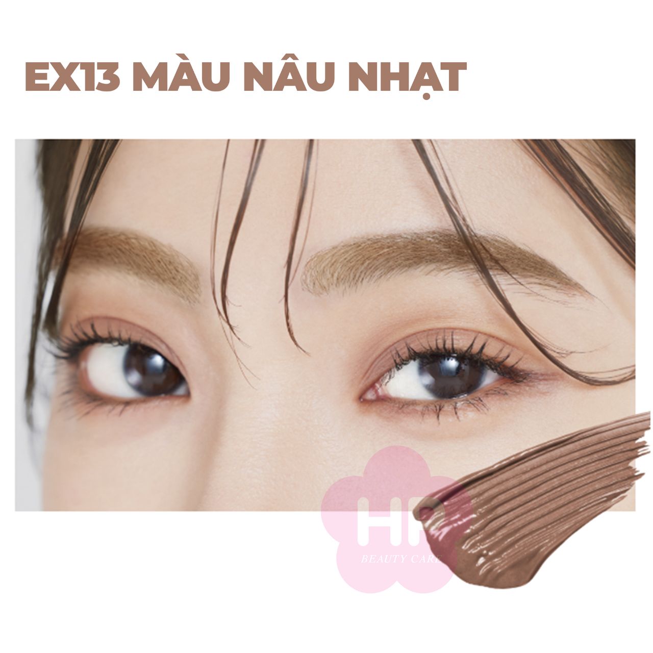Mascara Chải Đổi Màu Lông Mày Chống Trôi Siêu Bền Màu Nâu Nhạt Kissme Heavy Rotation Coloring Eyebrow Ex #13 8 G