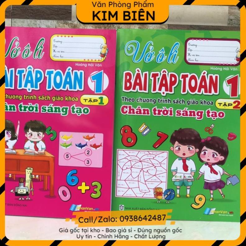 ️sỉ vpp,sẵn hàng️ Vở o ly bài tập toán lớp 1 theo chân trời sáng tạo - VPP Kim Biên