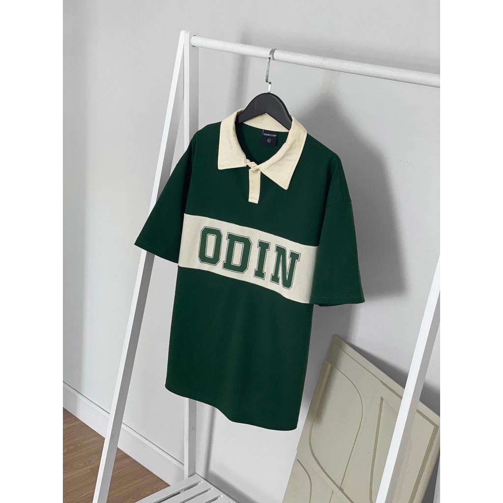 Áo Polo Oversize ODIN CLUB Striped, Áo thun có cổ form rộng, Local Brand ODIN CLUB