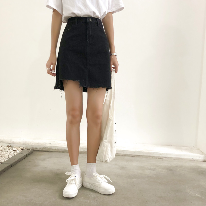 [SẴN] Chân váy jeans chữ A Ulzzang Quảng Châu VJN21