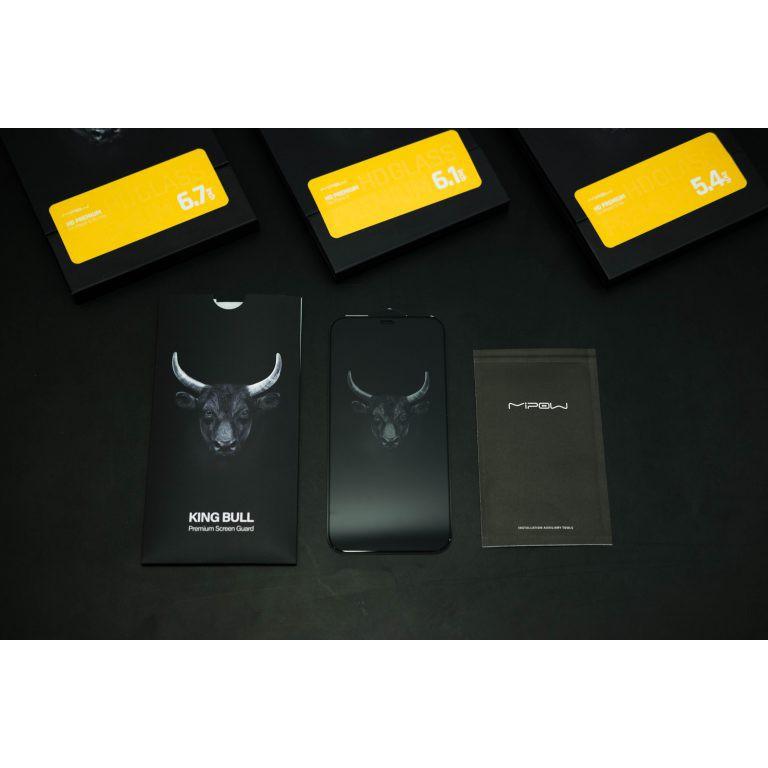 MIẾNG DÁN CHỐNG NHÌN TRỘM MIPOW KINGBULL ANTI-SPY PREMIUM HD CHO IPHONE 12/12PRO/12PROMAX - Hàng Chính Hãng