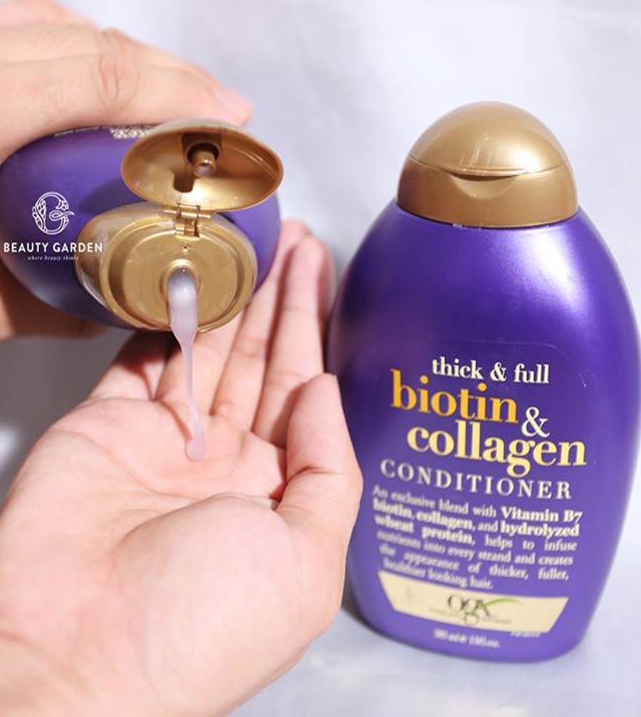Bộ Đôi Dầu Gội Và Dầu Xả (385ml) Biotin &amp; Collagen OGX Shampoo và Conditioner
