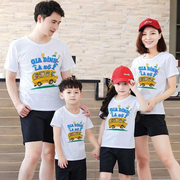 Áo Thun Đồng Phục In Gia Đình Là Số 1 ATN5905  - J.A Shop
