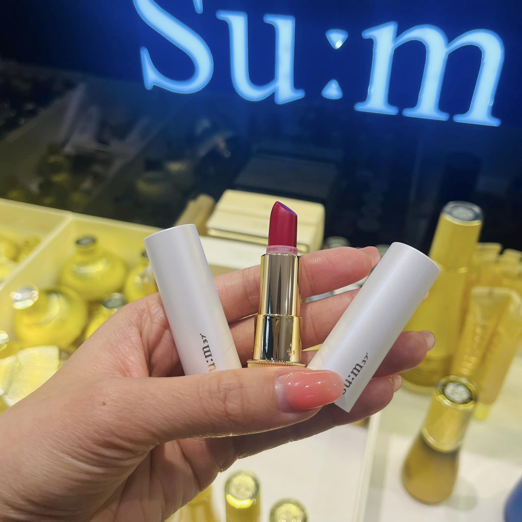 Son Lì Cao Cấp SUM37 LosecSumma Velvet Lipstick mini màu deep red