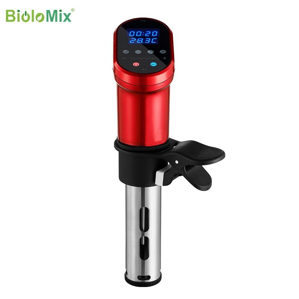 BioloMix Sous Vide máy nấu chậm nồi nấu chân không 1200W điều khiển LED và App Wifi thông minh thế hệ thứ 3