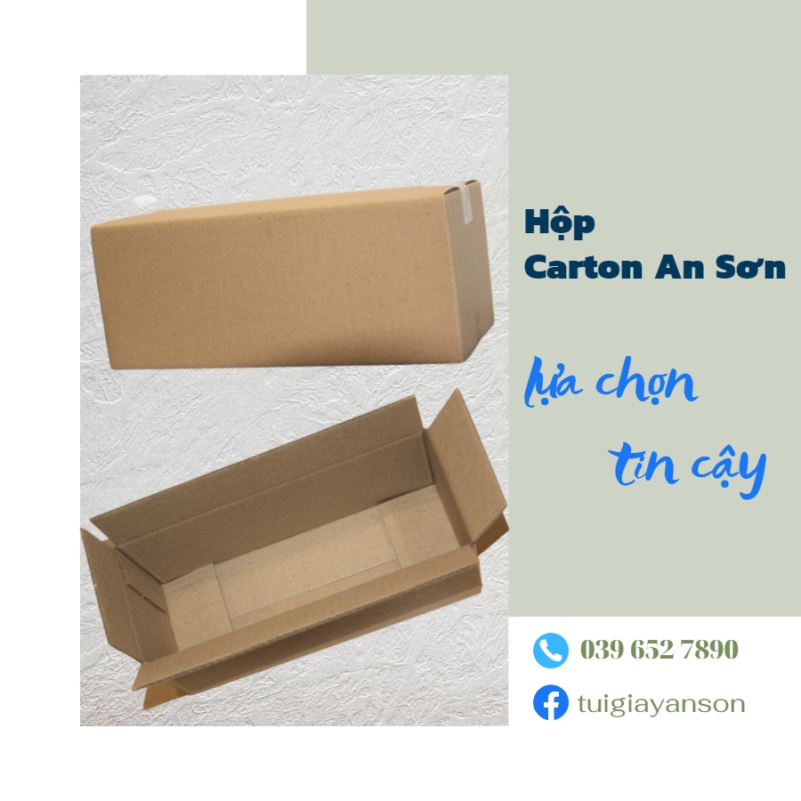 Combo 50 Hộp Bìa Carton Hộp Bìa Gói Hàng Ship Cod Dày Dặn KT 25x10x10cm