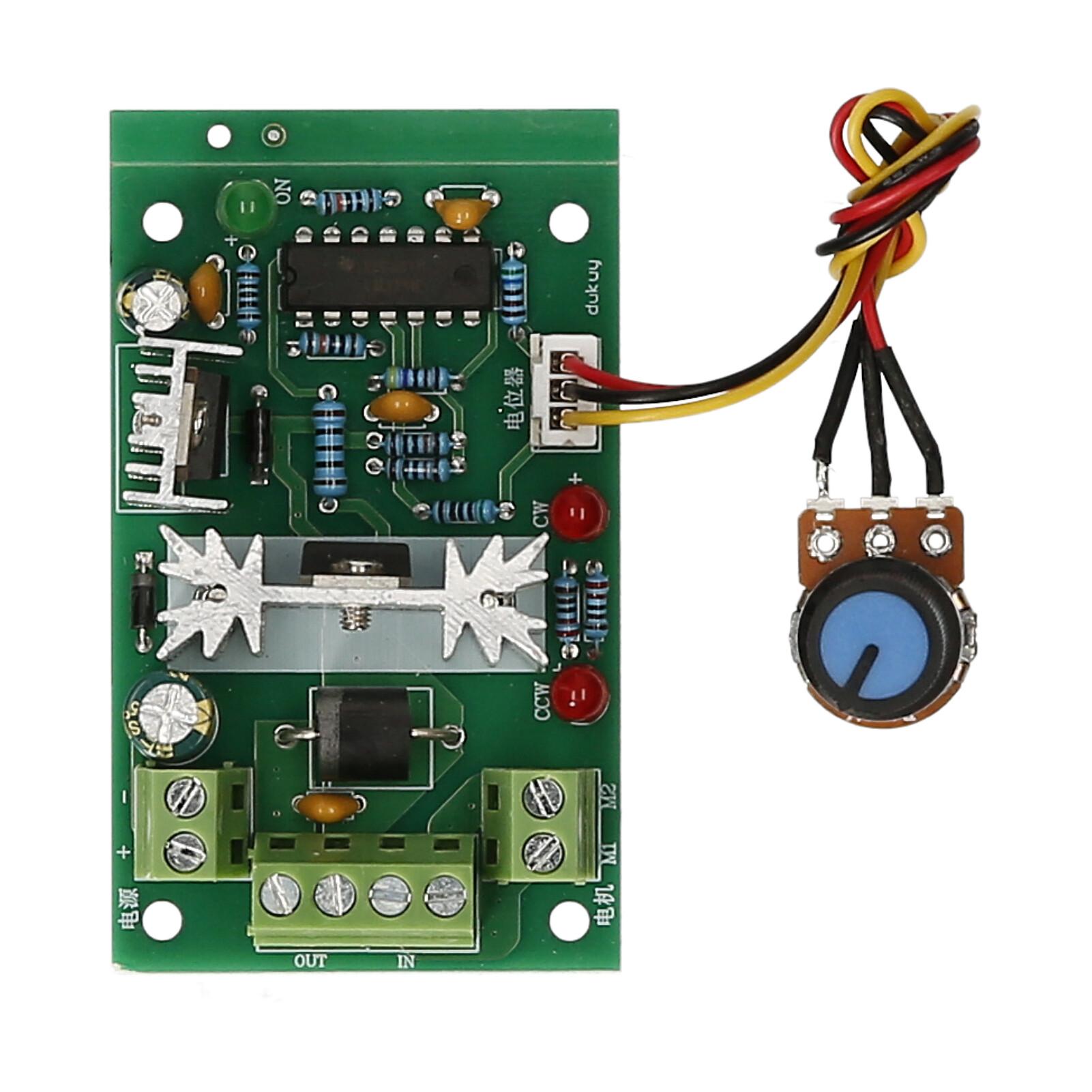 PWM DC Motor Speed Controller Module 6V 12V 24V 30V Adjustable Reversible Motor Speed Regulator Reversing Switch