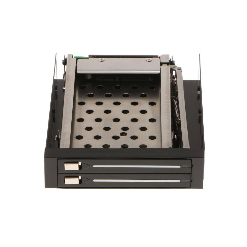 2.5'' Trayless Hot Swap SATA Mobile Rack Backplane Dual Drive SATA Enclosure