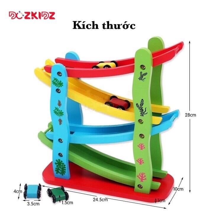 Đồ chơi vận động - Đường trượt zic zac 4 xe - DOZKIDZ