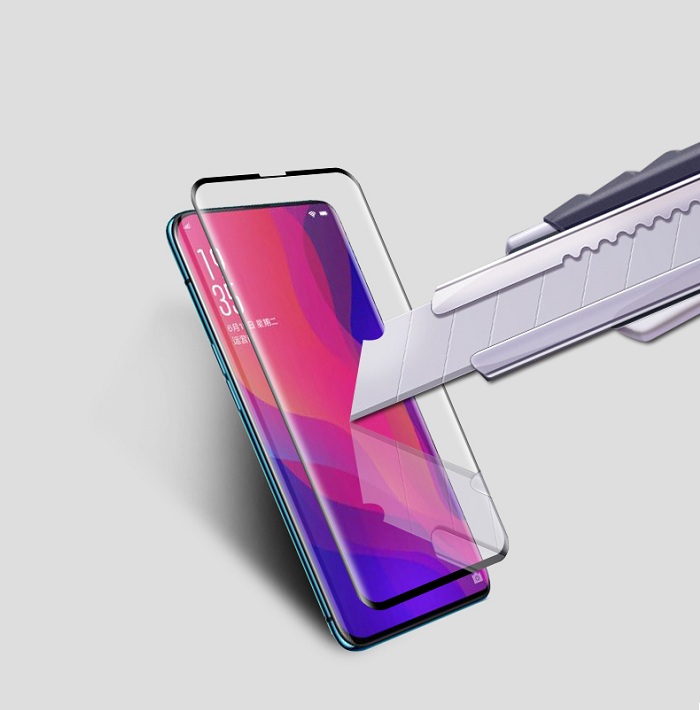 Dán kính cường lực full màn hình 5D dành cho OPPO Find X phủ màu