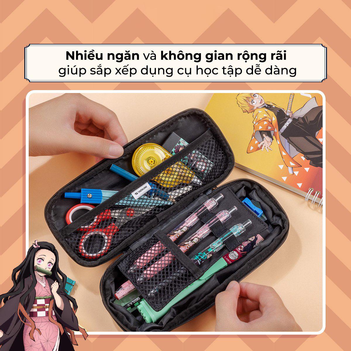 Bóp Viết Vải Nhân Vật Kamado Nezuko - Thiên Long PCA-022/DS - Màu Hồng