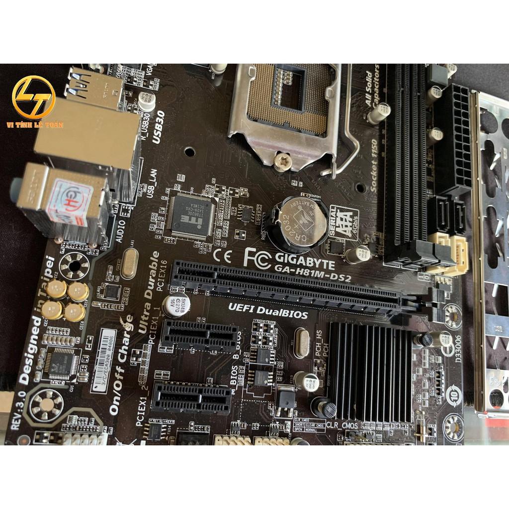 Mainboard GIGABYTE H81-DS2 Ver 3.0 Socket 1150 - Hàng máy lạnh đẹp keng- Hàng Chính Hãng