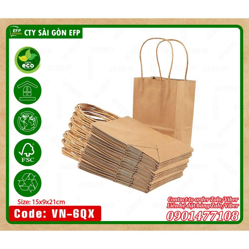 Túi giấy kraft xuất khẩu 100 cái/đơn