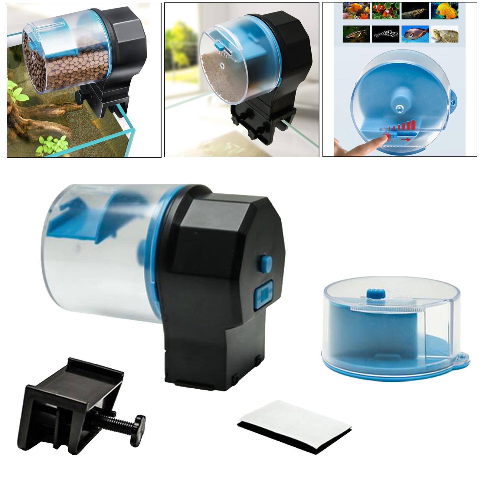 Automatic Fishing Feeder, Aquarium Tank Timer Auto Feeder with 2 Feed Box for Aquarium or Fishing Tank, Manual Feed Available