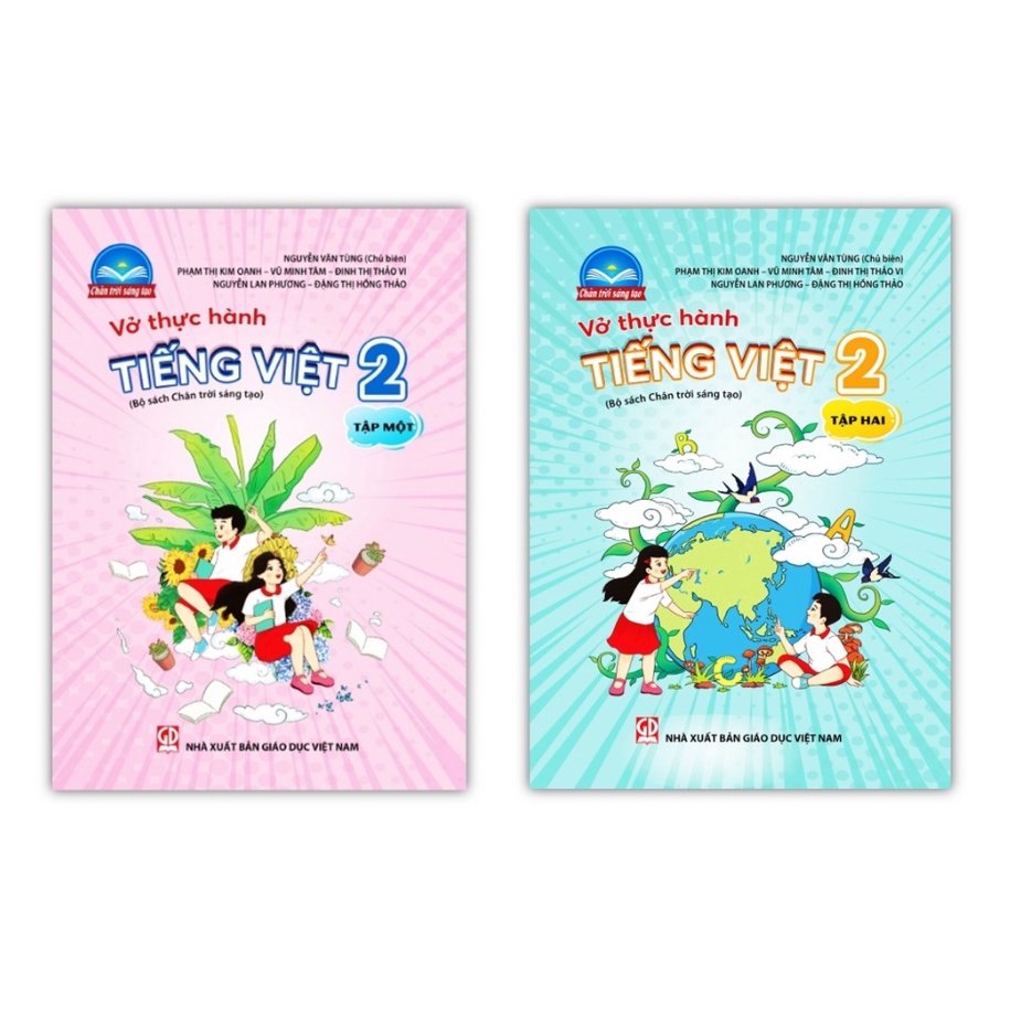 Sách - Combo Vở thực hành Tiếng Việt 2 - tập 1 + 2 (Bộ sách Chân trời sáng tạo)