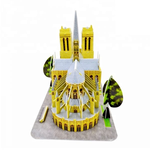 Mô Hình Giấy 3D Magic Puzzle: Nhà Thờ Đức Bà Paris G168-4