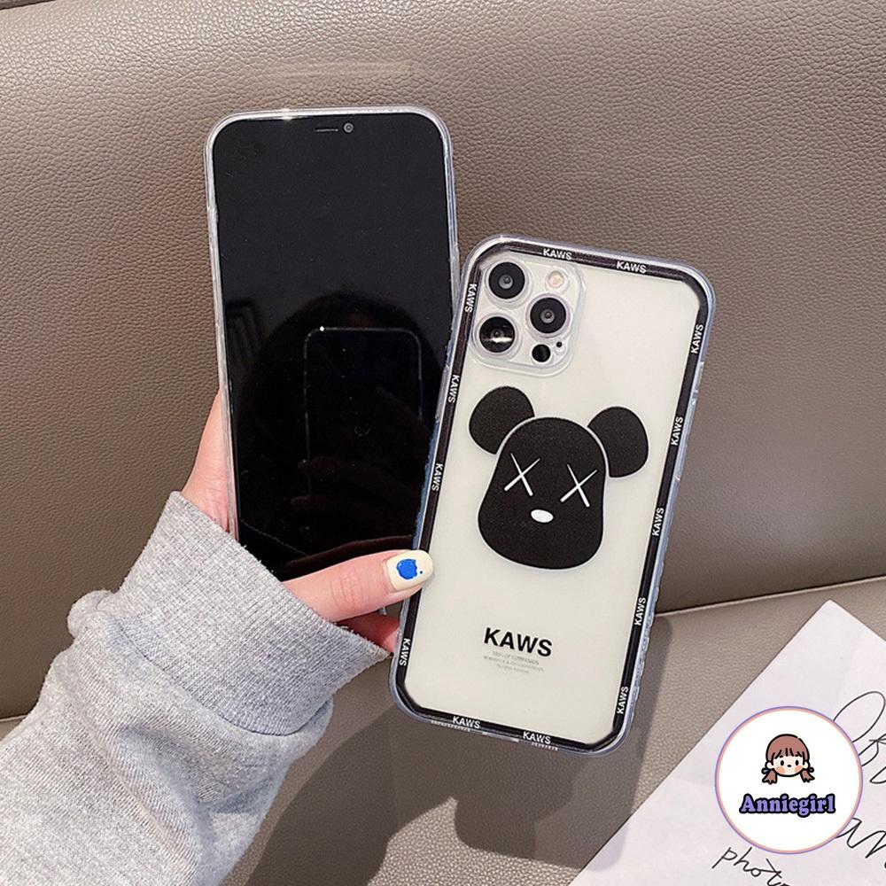 Ốp Điện Thoại TPU Mềm Siêu Mỏng Chống Sốc In Hình Gấu Kaws Độc Đáo Cho Iphone 12 11 Pro Max Xr Xs Max 8 7 Plus