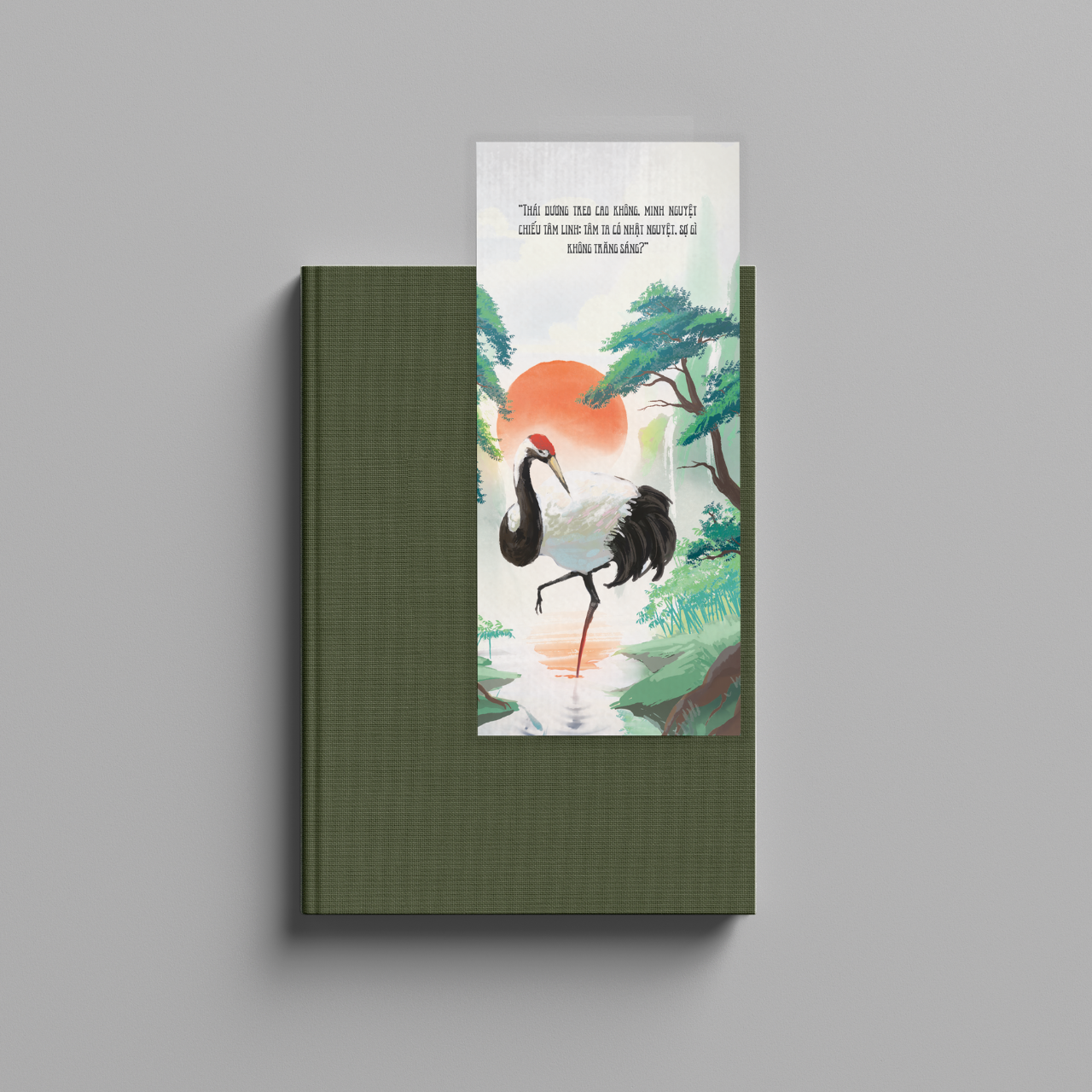 [1 Cái Ngẫu Nhiên] Bookmark Kẹp Sách, Dấu Trang Họa Tiết Hình Hạc - SBOOKS