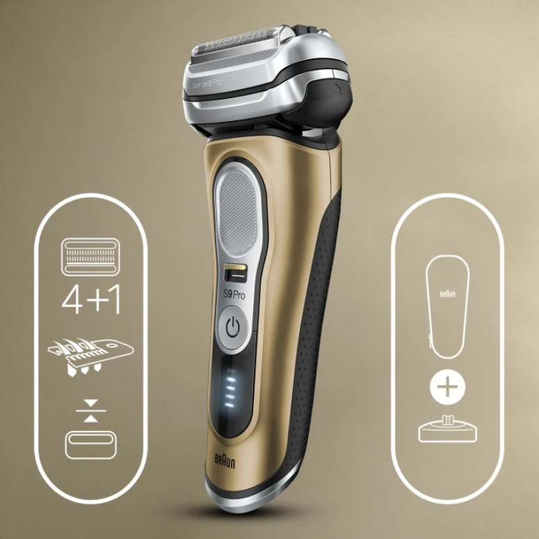 Máy cạo râu điện Braun Series 9 Pro 9419s Wet &amp; Dry Shaver Gold - Made In Germany