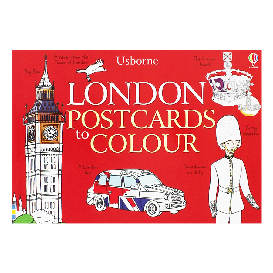 Usborne London Postcards to Colour