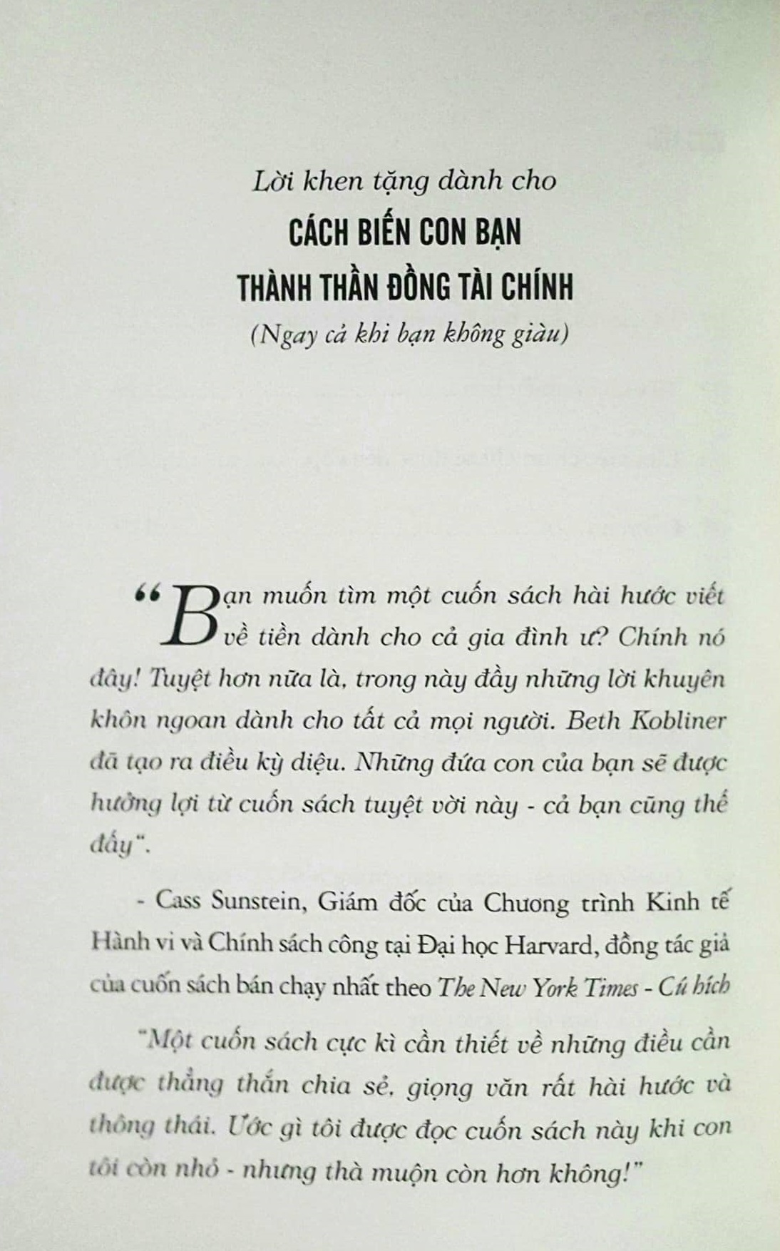 Cách Biến Con Bạn Thành Thần Đồng Tài Chính