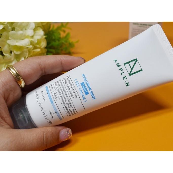 Gel dưỡng ẩm AMPLE:N Hyaluron Shot Light Gel Cream 80ml