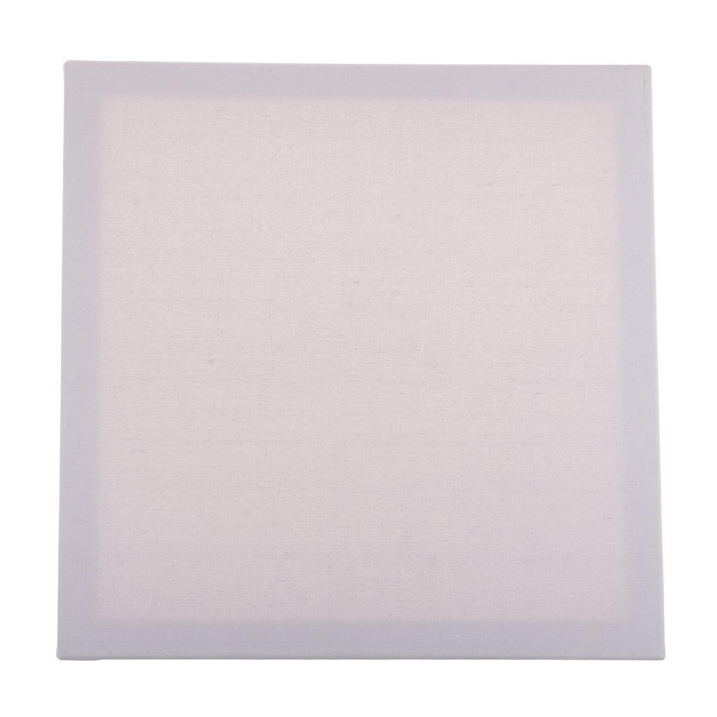 2x Artist Free 16"x 16" Blank White Wooden Frame Canvas Panel Boards