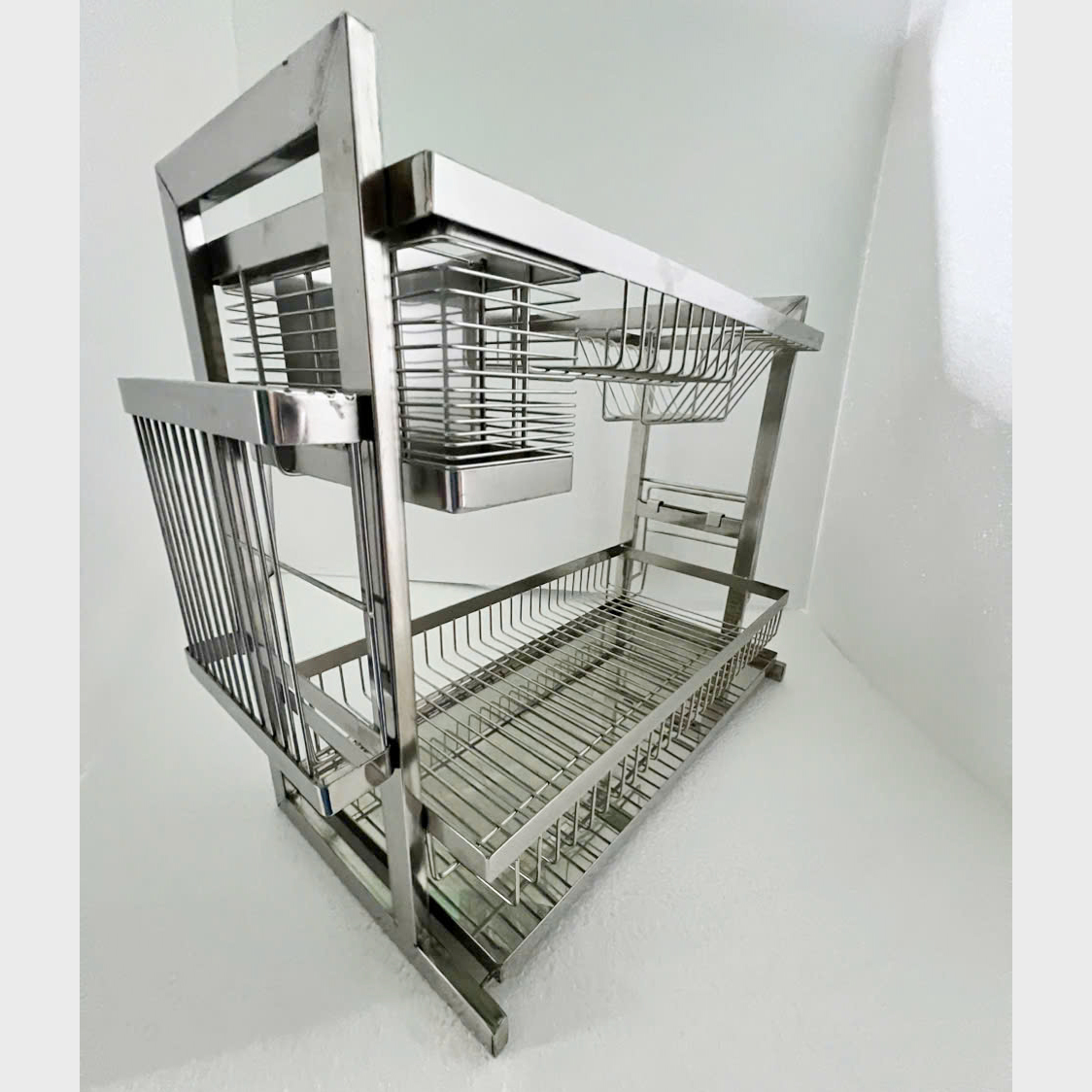 Kệ Chén Đa Năng Kibath Để Bàn Có Khay Hứng Nước KB-966