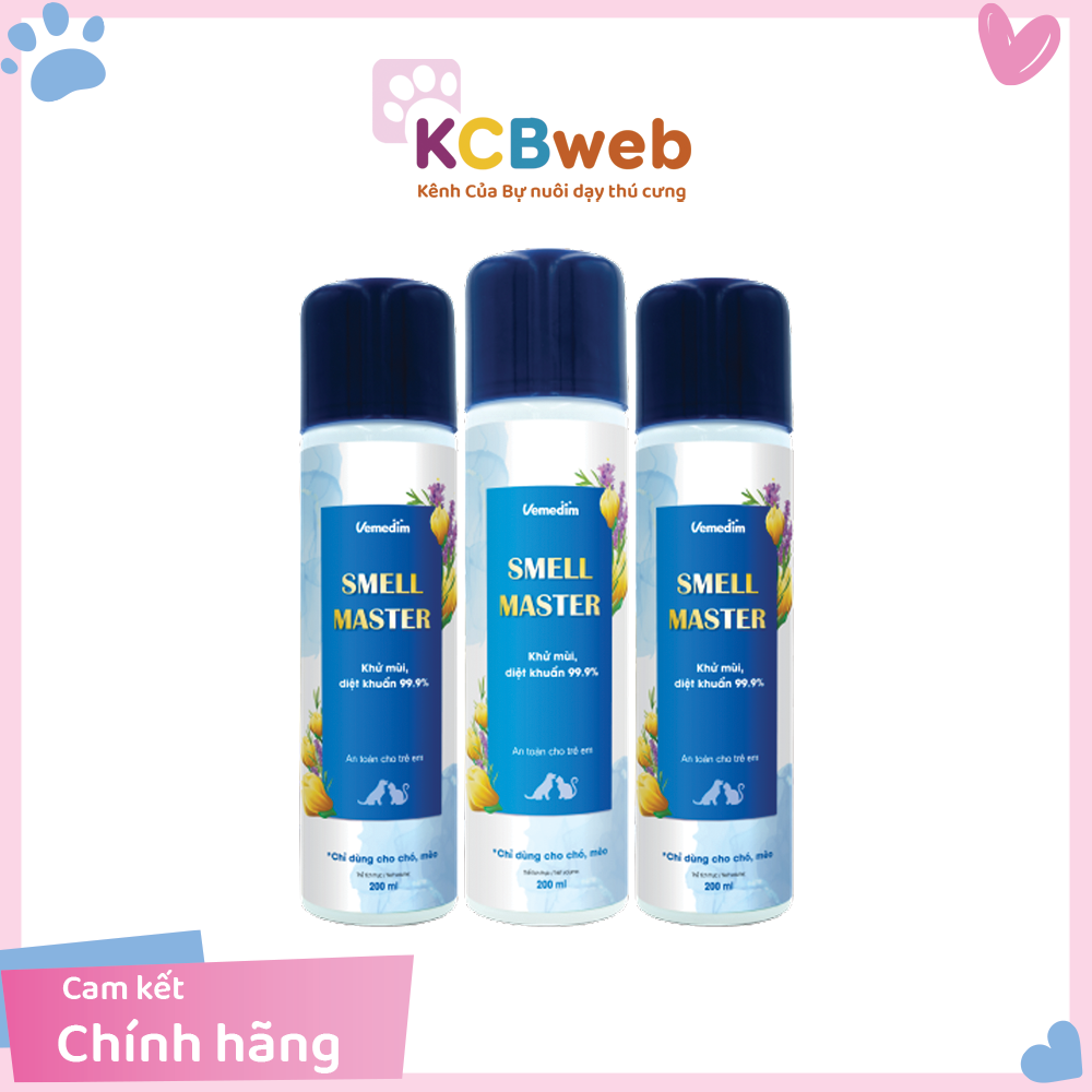 Xịt khử mùi, khử khuẩn dành cho thú cưng Vemedim Smell master