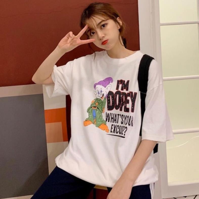 Áo thun nữ form rộng tay lỡ, phông dáng rộng unisex, ulzzang, có áo size nhỏ, vải cotton