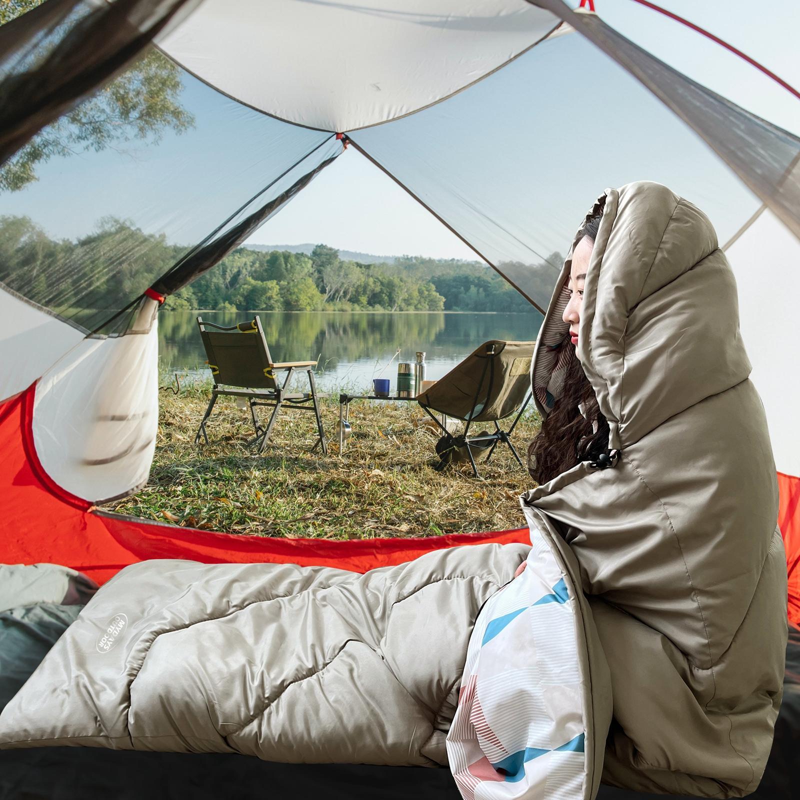 Sleeping Bag Warm Thermal Polyester Survival for Women Backpacking Hiking