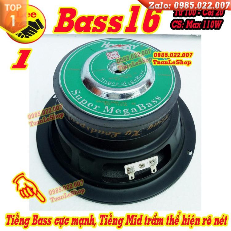 LOA BASS 16 TỪ 100 MÀNG ĐEN HỒNG KỲ CAO CẤP - GIÁ 1 CHIẾC BASS 1 TAC 6