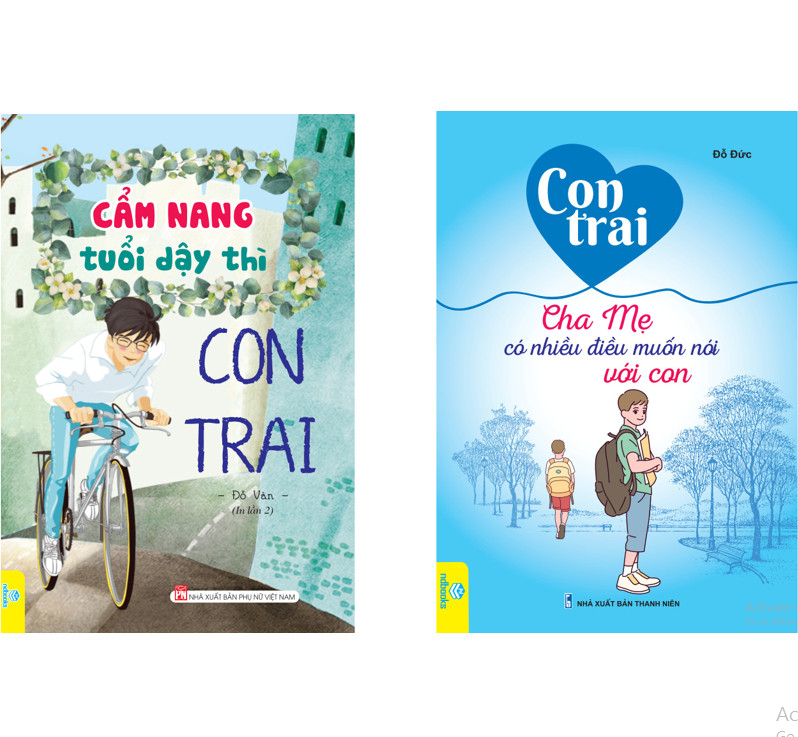 Sách - Combo 2 cuốn Cẩm Nang Tuổi Dậy Thì Con Trai và Con Trai Cha Mẹ Có Nhiều Điều Muốn Nói Với Con - ndbooks