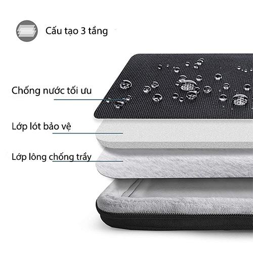 TÚI XÁCH CHỐNG SỐC TOMTOC SPILL-RESISTANT CHO MACBOOK PRO 16” bảo vệ hoàn hảo chống va đập và trầy xước cho máy tính - HÀNG CHÍNH HÃNG