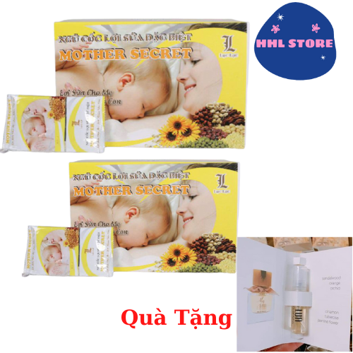 Combo 2 Hộp Ngũ Cốc Lợi sữa Lạc Lạc MOTHER SECRET Tặng Kèm Mẫu Test Nước Hoa LUA