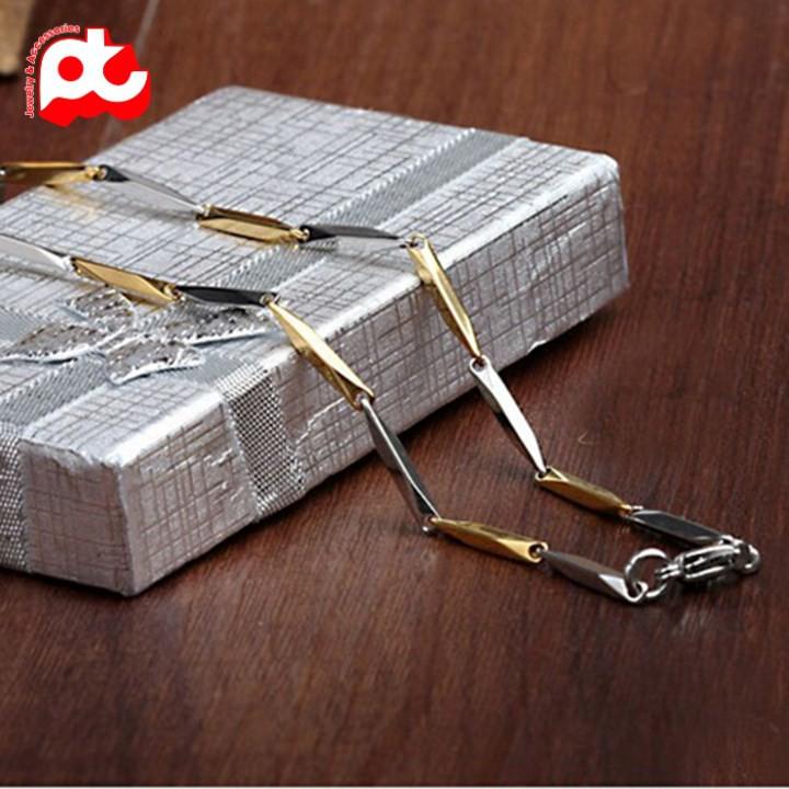 Dây Chuyền Nam Phối Màu 2mm Thép Không Gỉ