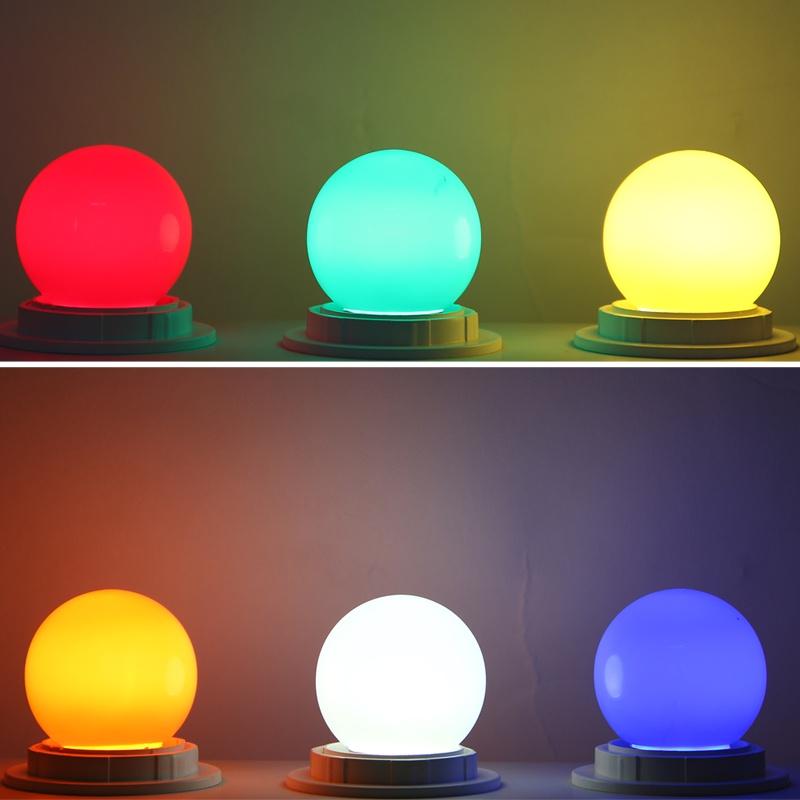 Bóng đèn LED nhiều màu sắc 220V E27