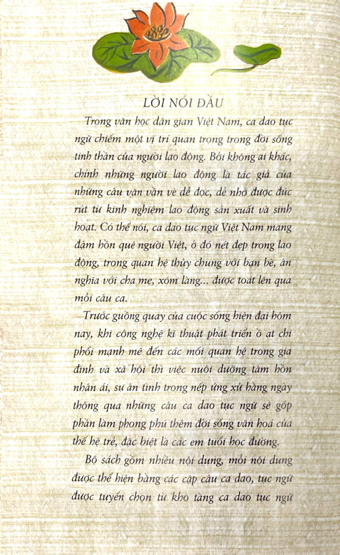 Ca Dao, Tục Ngữ Bằng Tranh (Tái Bản 2019)