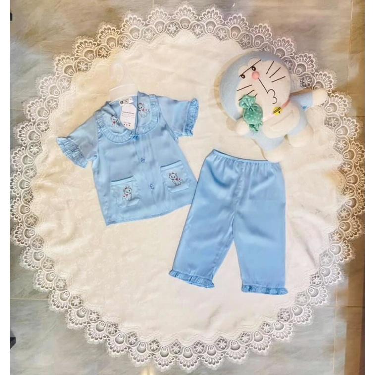 Bộ pijama latin ngắn in H&amp;U cho bé từ 10-15 kí siêu cưng