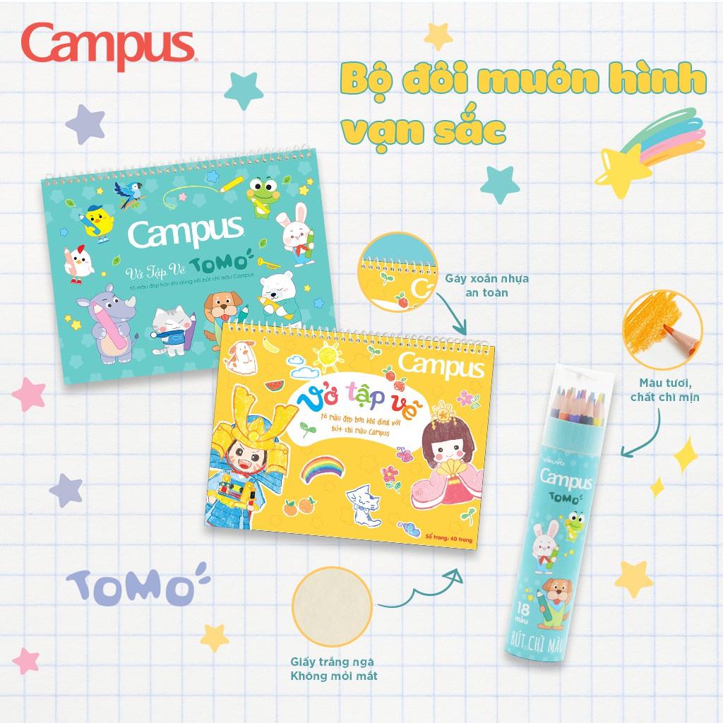 Vở Tập Vẽ Tomo Campus 40 Trang Khổ A4