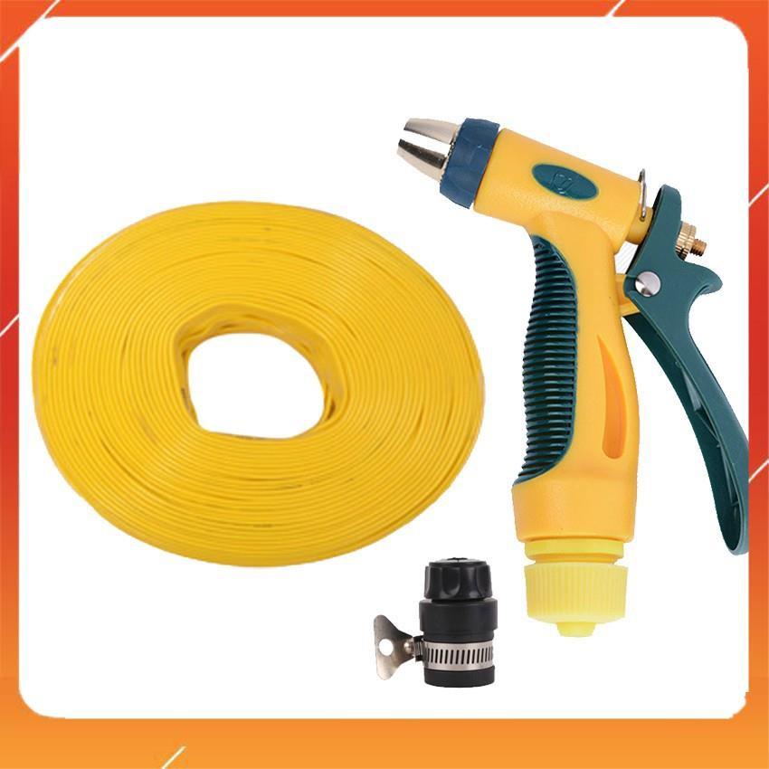 Bộ dây vòi xịt nước rửa xe,tưới cây tăng áp 3 lần 20m