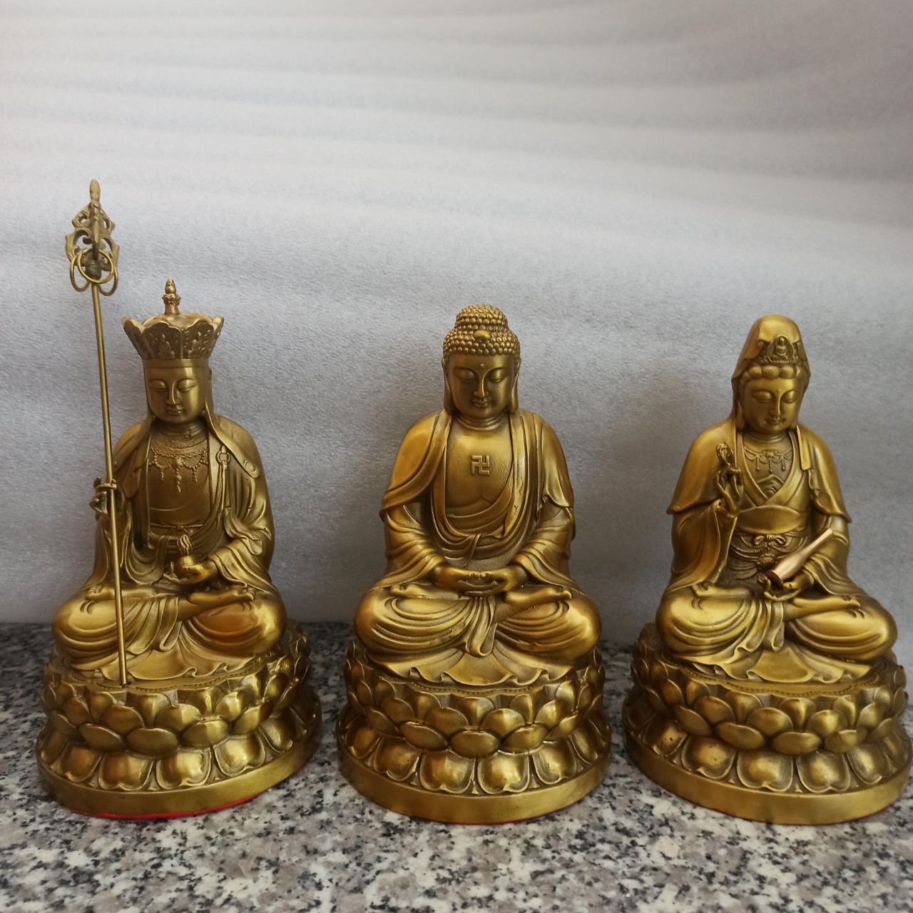 Tượng Phật A Di Đà, Địa Tạng Bồ Tát, Quan Thế Âm Bồ Tát Bằng Đồng Giá Lẻ Từng Tượng