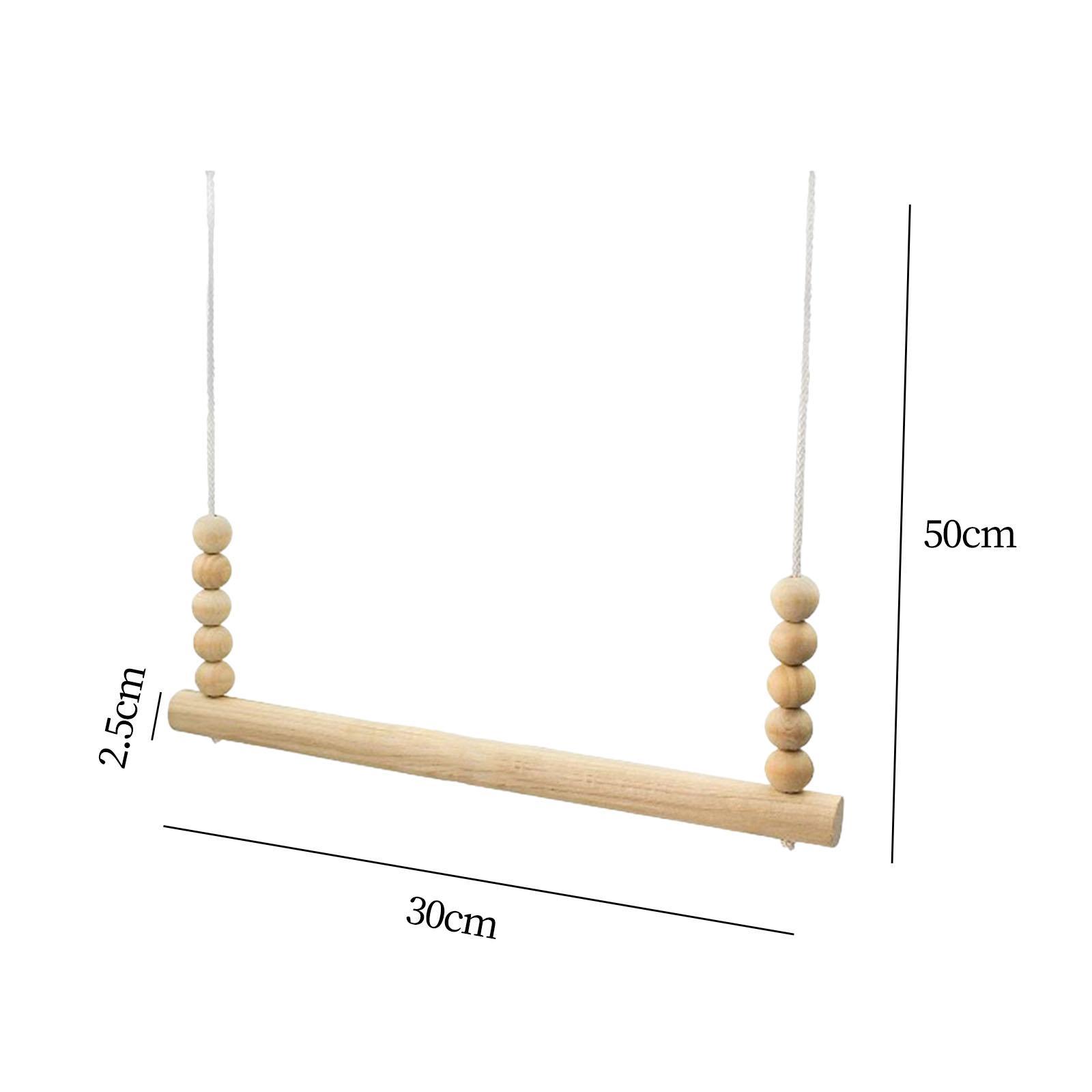 Wooden Chicken Swing Stand Holder Cage Hanging Parrot Ladder Perch Play Toy
