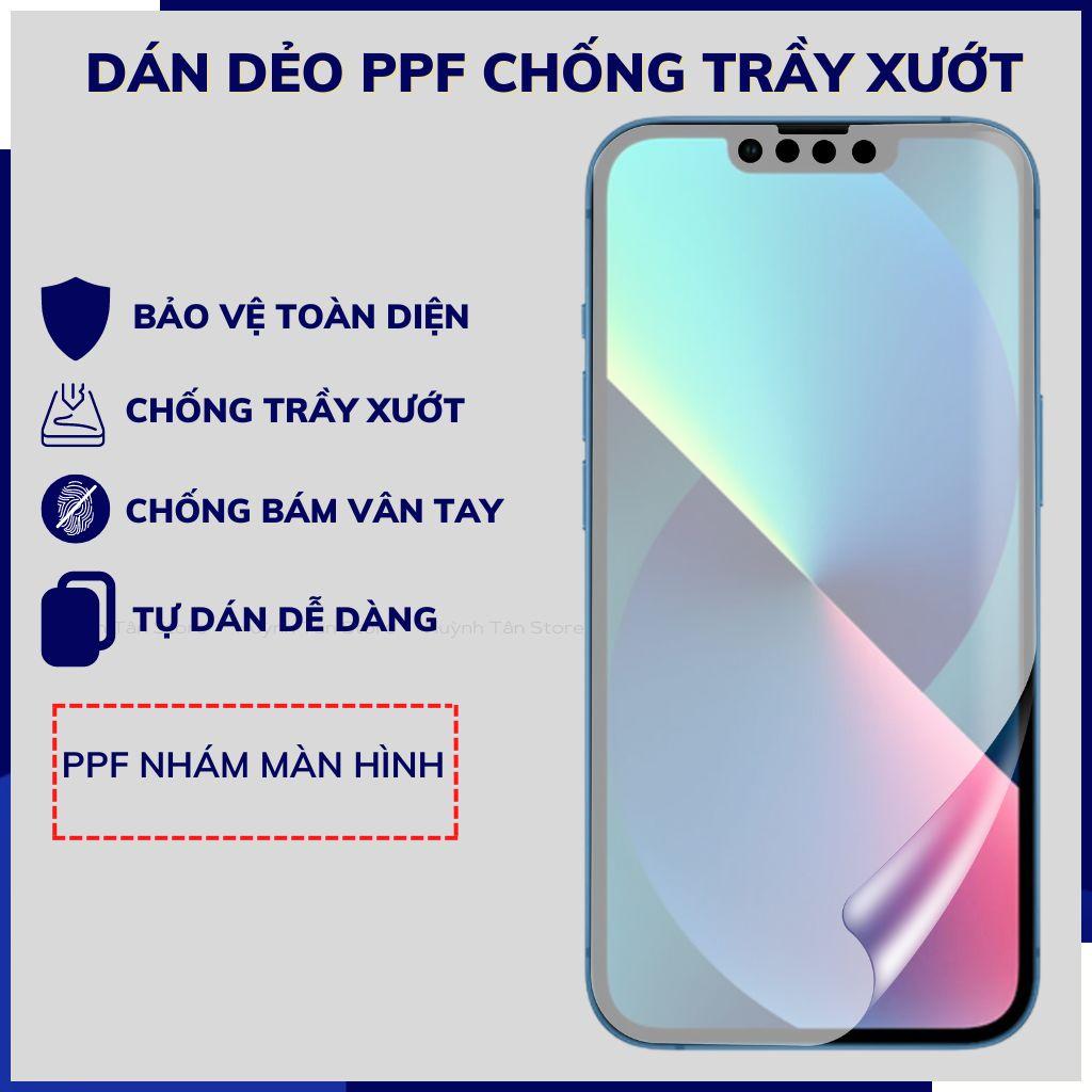 Dán dẻo ppf ip 14 trong suốt hoặc nhám chống bám vân tay bảo vệ camera mua 1 tặng 1 phụ kiện huỳnh tân store