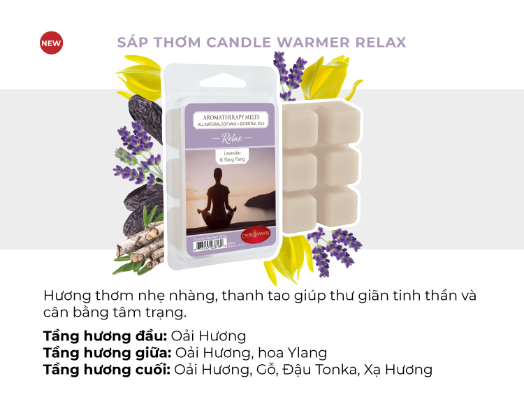 Sáp thơm Candle Warmer - Relax