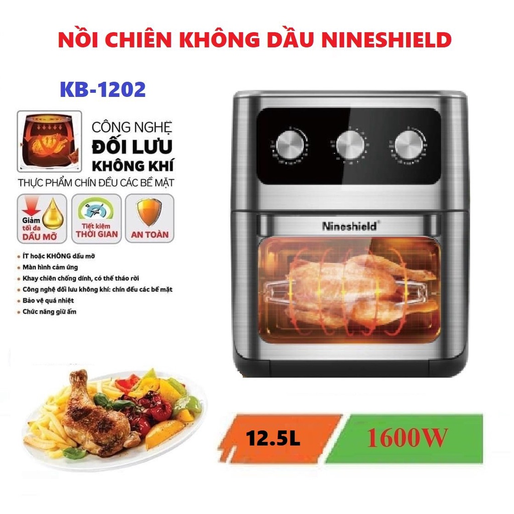 Nồi chiên không dầu nine shield Dung tích12,5L